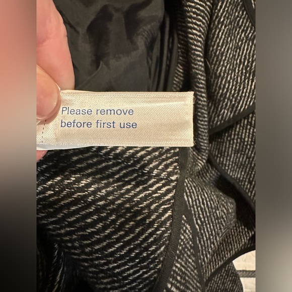 Lucky Brand Wool Blend Pea Coat Black Gray Double-Breasted Button-Up Jacket Sz M - Picture 11 of 15